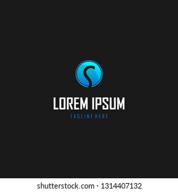 Letter S Circle Media Modern Abstract Creative Business Monogram Logo