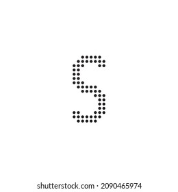 letter S circles simple symbol logo vector
