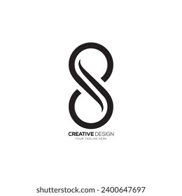 Letter S classic creative shape modern abstract elegant monogram logo design concept