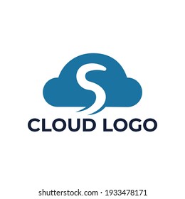 Letter S Cloud Logo Technology Logo Stock Vector (royalty Free 