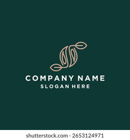 Letter s coffee logo icon design template vector illustration