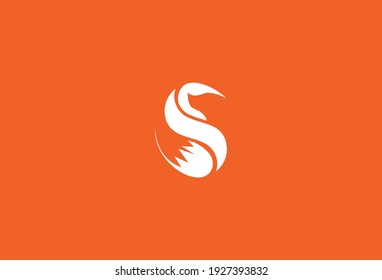 letter s combine with fox logo