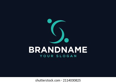 Letter S community logo template