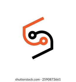 Letter S it company logo, S Technology Logo, Business Brand identity design Vector illustration, S letter Tech logo, Community logo,