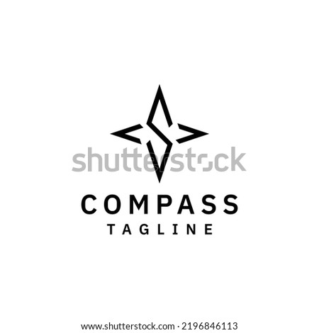 letter S compass vector logo design