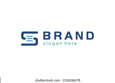 letter S concept, initials logo template ready to use