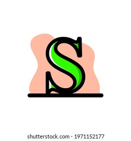 Letter S Conceptual Illustration Design Icon Vector eps10