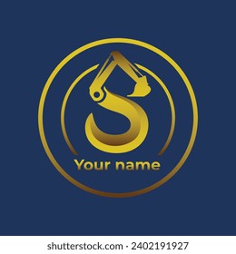 letter S construction is a logo construction with S symbol