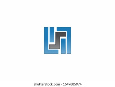 Letter S corporate vector logo design with square concept