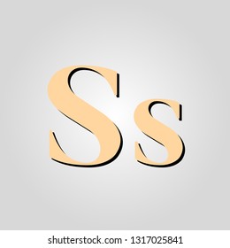 letter S cream