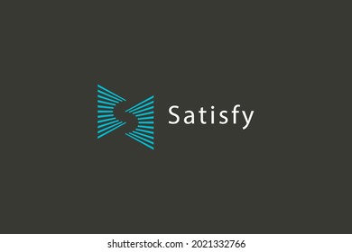 Letter S creative 3d simple and line art safe step modern business logo