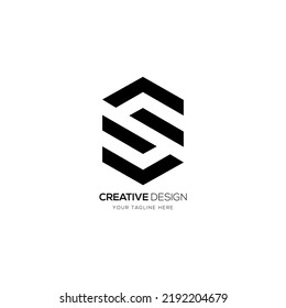 Logo del Monograma creativo moderno de la letra S