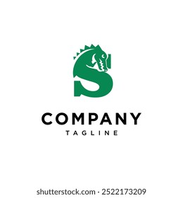 Letter S Crocodile logo icon vector