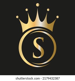 Letter S Crown Logo Royal Crown Stock Vector (Royalty Free) 2179432387 ...