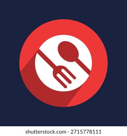 Letra S com logotipo de talheres, ícone de design vetorial, modelo de design de inspiração.