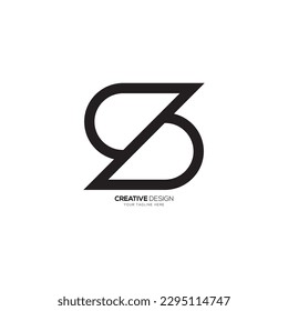 Letter S D creative unique simple shape modern monogram business logo