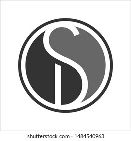 Letter S and D Icon. Symbol and Vector Logo. 