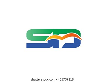 Letter S and D logo
