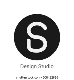 Letter S and D logo template. Monogram