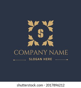Letter s decorative logo design template