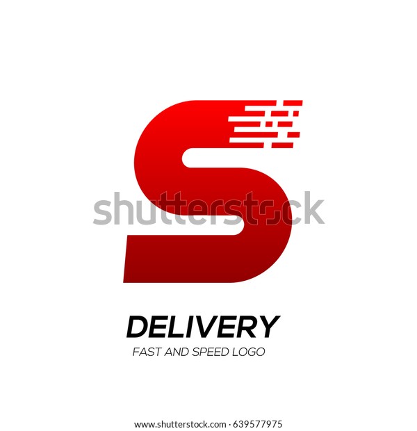 Letter S with\
Delivery service logo, Fast Speed, Moving and Quick, Digital and\
Technology for your Corporate\
identity