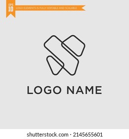 Letter s dental tooth logo design vector image