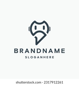 Diseño de letra S, diseño creativo del logo del robot