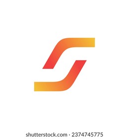 Letter S design element vector icon with creative modern concept