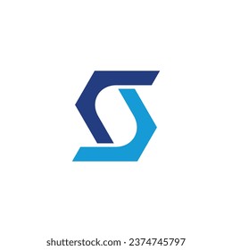 Letter S design element vector icon with creative modern concept