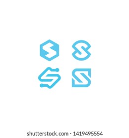 letter s design logo template