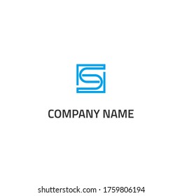 letter s design logo vector icon