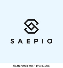 letter s diamond logo design vector illustration