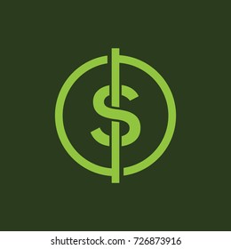 Letter S Dollar Design Logo Template