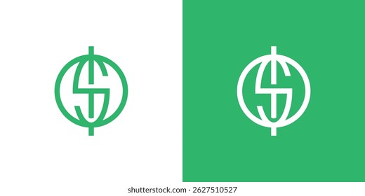 Letter S for Dollar or Money Logo Design