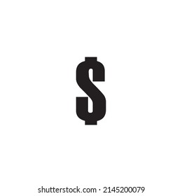 
Letter S dollar simple symbol logo vector