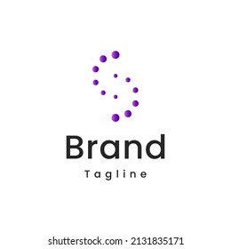 letter s dot circle logo