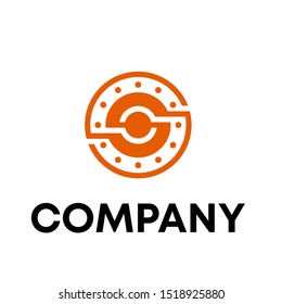 Letter S with dot logo design