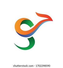 
Letter s dragon logo design