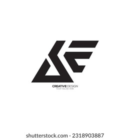 Letter s e c stylish modern monogram creative logo. S logo. E logo. C logo