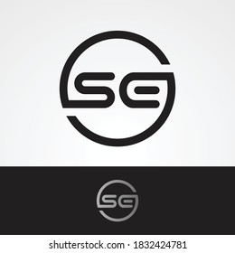 Letter S and E Circle logo vector design