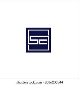 letter s e logo vector template emblem