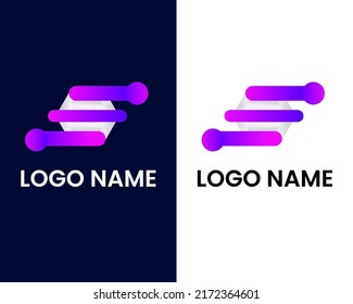 letter s and e modern logo design template