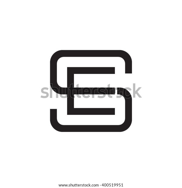 Letter S E Monogram Square Shape Stock Vector (Royalty Free) 400519951