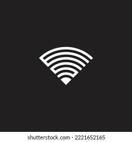 Letter S and E signal, geometric symbol simple logo vector