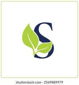 Letter S elegant design. Attractive colors