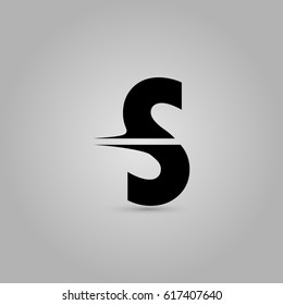Letter S Elegant typographic