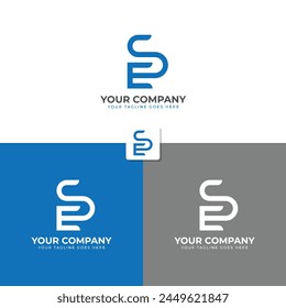 Letter S or ES Monogram Logo design template