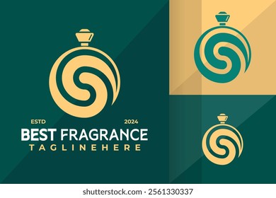 Letter S Essential Parfume Logo Icon Vector Design Illustration