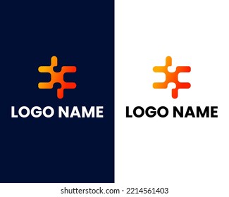 Letter S And F Mark Modern Logo Design Template