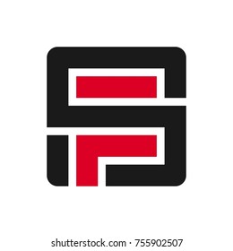 Letter S And F Vector Logo